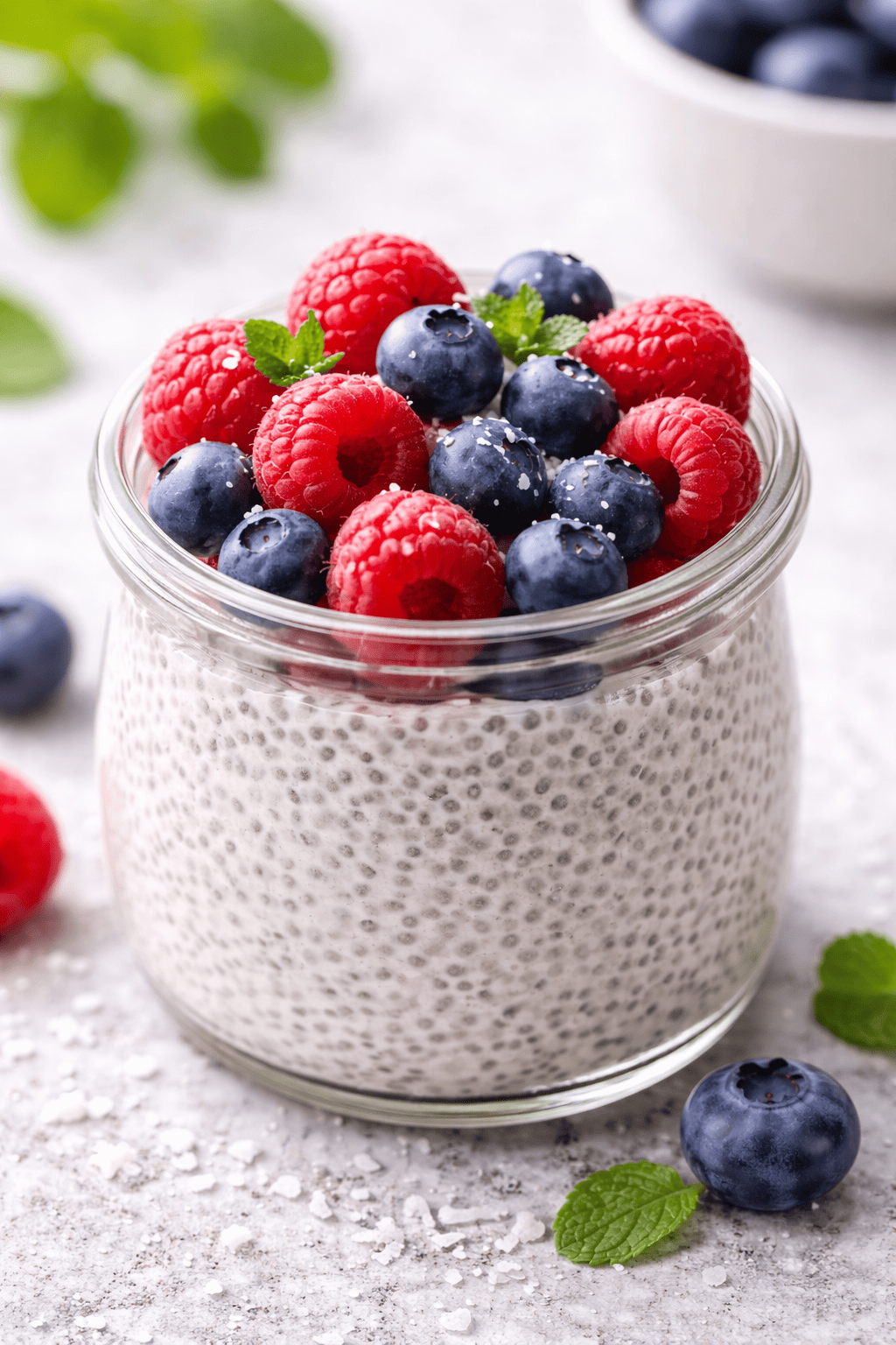 Chiapudding på kokosmjölk