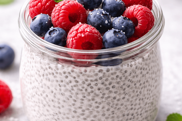 Chiapudding på kokosmjölk