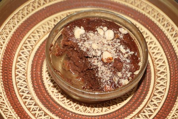 LCHF Choklad och Hasselnötsmugcake