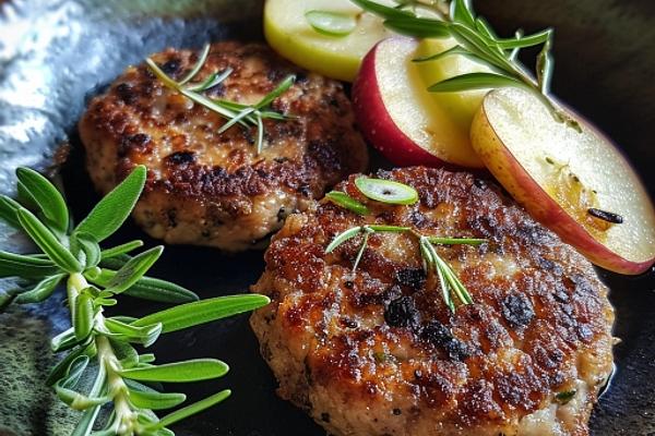 Lammfärsbiffar äpple,rosmarin och ramslök
