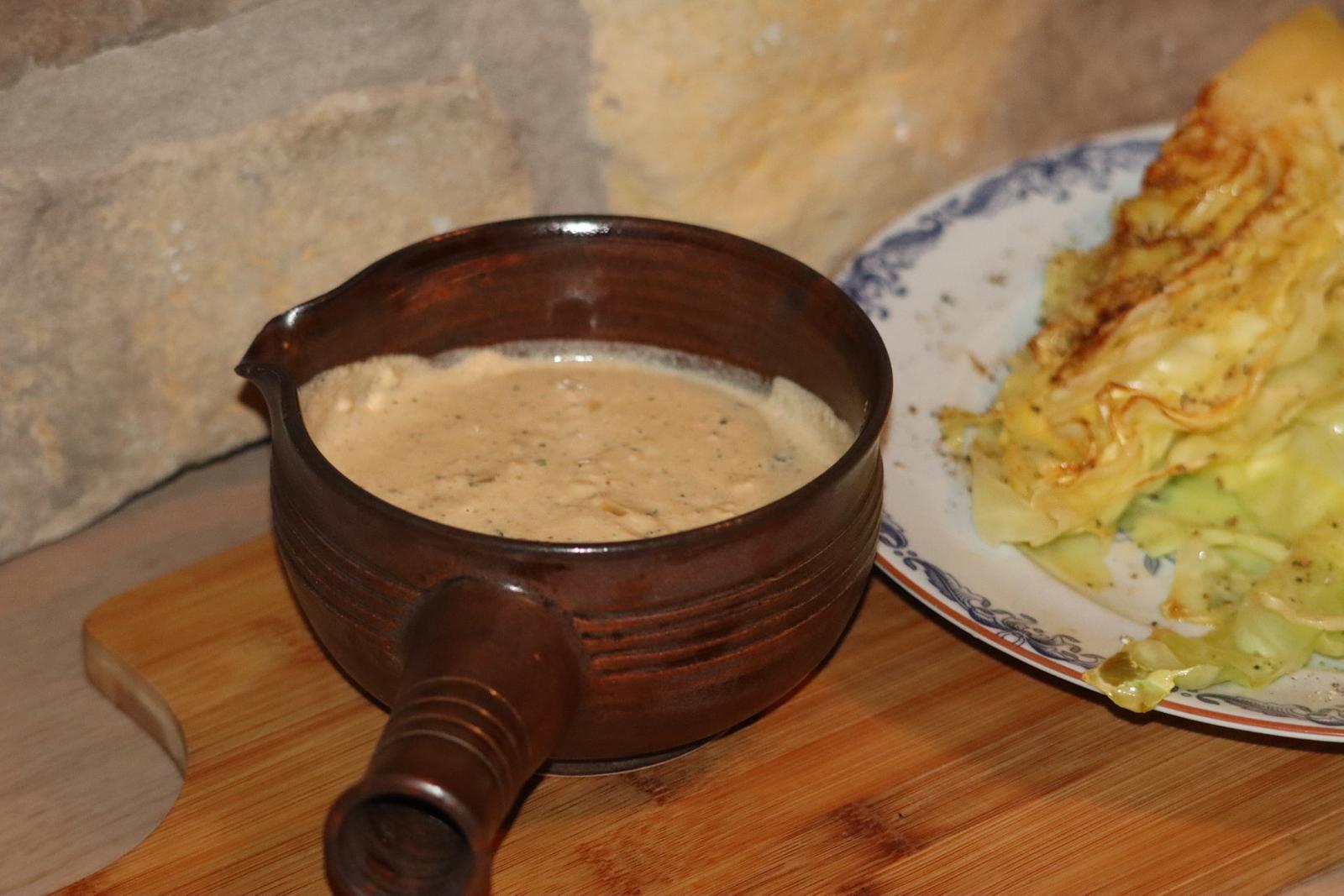 Salsa de pimienta verde y perejil