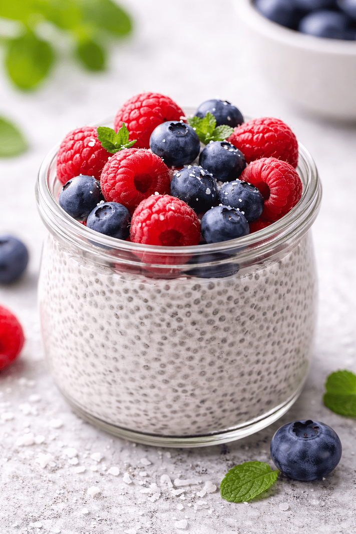 Chiapudding på kokosmjölk