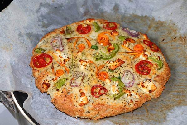 LCHF Halloumi focaccia